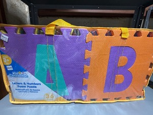 lot 86 image: Kid Connection Letters & Numbers Foam Puzzle - New