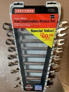 lot 702 image: Craftsman Wrenches (one of them is not like the other)