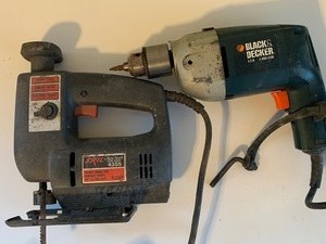 lot 705 image: Jig Saw and Drill, Both Power Right On
