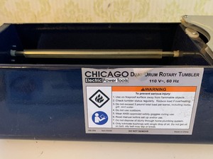 lot 706 image: Chicago Electric Dual Drum Rotary Tumbler