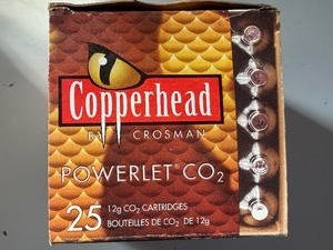 lot 650 image: Copperhead CO2 Cartridges, 20 in Box