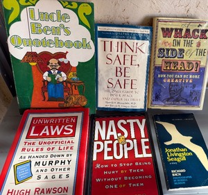 lot 664 image: Books - Uncle Bens Quotebook, Unwritten Laws and MORE See Pictures for Titles