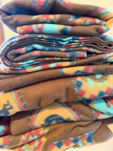lot 502 image: Kokopelli Musicians Fleece Fabric