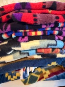 lot 503 image: Native American Themed Fleece Fabric
