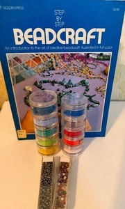 lot 519 image: Beadcraft Book and Some Beads