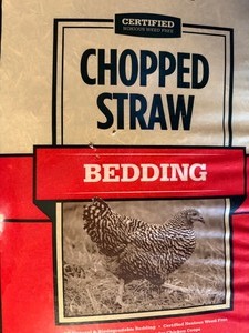 lot 313 image: Chopped Straw Bedding 10 Cu. Ft. Expanded, New Bag - Please Read Description