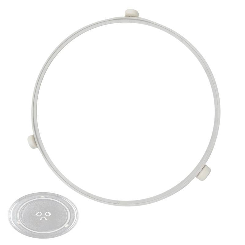 lot 54214 image: 9.53in WB06X10705 Microwave Turntable Ring Replacement for GE Microwaves,Rotating Ring Roller,Microwave Oven Tray Support,Glass Plate Tray Support Holder