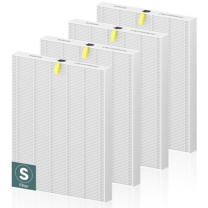 lot 55477 image: PETOX C545 Replacement Filter S Compatible with Winix C545 Air Purifier and Winix C545 Replacement Filter S 1712-0096-00 and 2522-0058-00, 4 Pack High Efficiency H13 Ture HEPA Filter