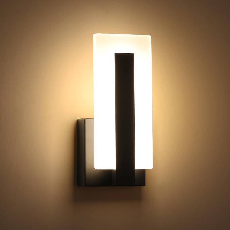 lot 23722 image: Pasoar Hardwire Modern Wall Sconces with Stepless Adjustable 10%-100% 7W Acrylic LED Wall Light Brightness Suitable for Living Room Corridor Bedside (Warm White 3000K 1 Pack)