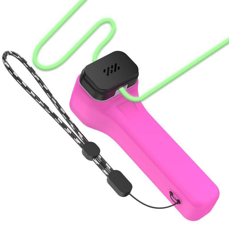 lot 39272 image: Silicone Case Cover for Loop Lasso Nano String Shooter Toy,Anti Slip Shockproof Protective Case Compatible Loop Lasso Nano String Shooter Toy, Cover for String Shooter Toy with Lanyard (GLOW ROSE RED)