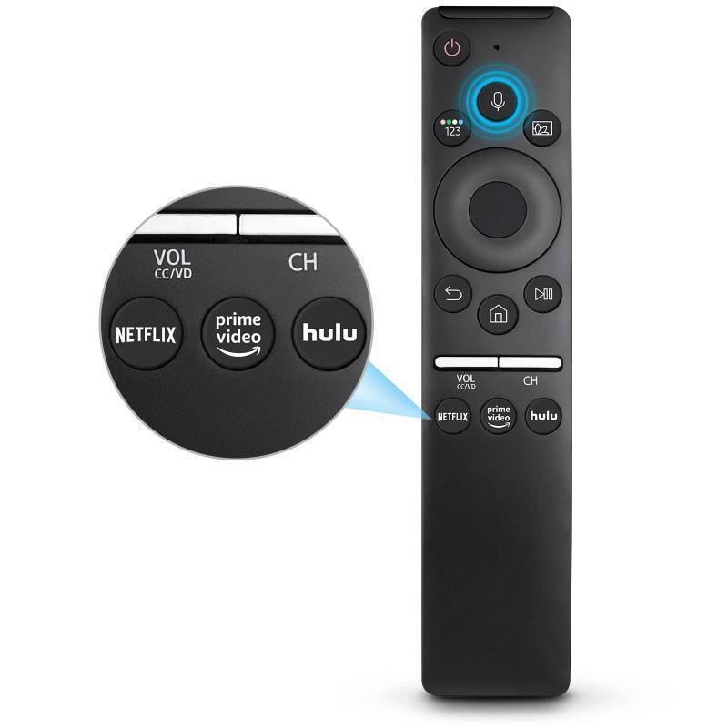 lot 46223 image: Replacement Voice Remote for Samsung-TV-Remote Control Compatible for All Samsung with Voice Function Smart Curved Frame QLED LED LCD 8K 4K TVs
