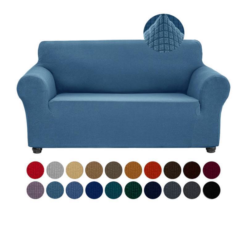 lot 47852 image: Joccun Stretch Loveseat Couch Cover Slipcover, 1-Piece Sofa Cover for 2 Cushion Couch Spandex Jacquard Washable Furniture Protector Cover for Living Room,Kids,Pets Loveseat,Niagara