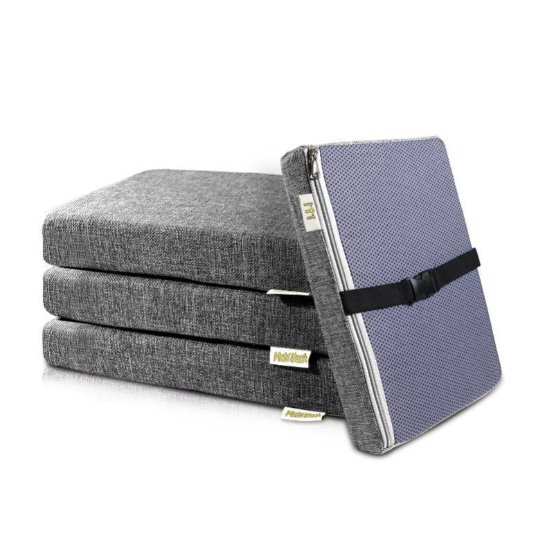 lot 55523 image: M Mute Touch 4PCS Linen Soft Foam Seat Cushion  14x10x2 Inches Bar Stool Cushions Square  Thickened Recliner Cushion  Chair Cushion with Removable Cover (Dark Grey)