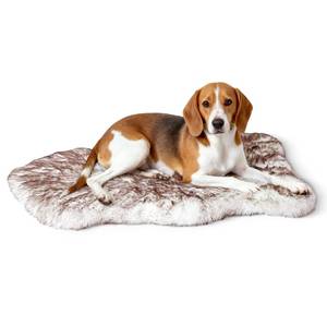 lot 3808 image: Welfibr Dog Rug Bed 100% Waterproof Luxury Faux Fur Dog Bed Medium Size Dog Orthopedic Dog Beds Comfy Fluffy Dog Rug Comfort Pet Beds with Removable Cover Washable Noiseless Dog Mat Non-Slip 40
