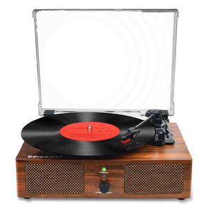 lot 3810 image: Vinyl Record Player Wireless Turntable with Built-in Speakers and USB Belt-Driven Vintage Phonograph Record Player 3 Speed for Entertainment and Home Decoration