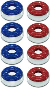 lot 24089 image: YDDS Indoor Shuffleboard Pucks - Set of 8 - Home Games Dia 2-18 53mm