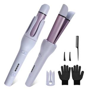 lot 24096 image: AraSyleon Automatic Hair Curler, Self-Rotating Curling Iron, Safe Timer for Hair Protection, 50 Million Negative Ions, Dual-Use Curling Wand, Includes Comb, Pair of Gloves, Hair Clips