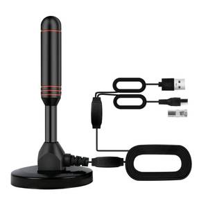 lot 24100 image: TV Antenna Indoor Antenna for Smart TV with 2 Amplifier Signal Booster for Long Range Reception and All Smart TVs HD Digital Antenna for Local Channels Supports 4K 1080p(Red)