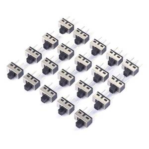 lot 29445 image: Cylewet 40Pcs 5mm High Knob Vertical Slide Switch 3 Pin 2 Position 1P2T SPDT Panel (Pack of 20) CYT1107