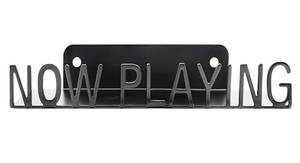 lot 29468 image: Ahomiwow Metal Now Playing Vinyl Record Stand Wall Mount Album Player Display LP Shelf Black modern Vintage Vinyl Record Display Organization for Music Lovers Record Player Accessory