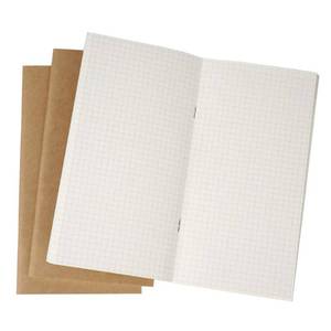 lot 29470 image: Moterm Travelers Notebook Refills Insert, Set of 3(Grid, Standard Size, 100gsm)