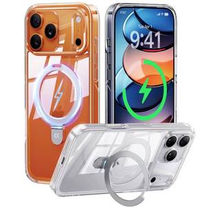 lot 29505 image: CASEKOO Ultra Magnetic Stand for iPhone 17 Pro Max Case Clear Compatible with MagSafe 16FT Military-Grade Protection Transparent Slim Phone Ring 17 Pro Max Phone Cover 6.9 inch, Clear
