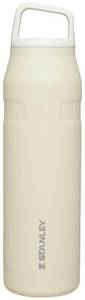 lot 39598 image: STANLEY IceFlow Cap and Carry Water Bottle 36 oz  Wide Mouth Twist Lid  Lightweight and Leakproof for Travel and Sports  Insulated Stainless SteelBPA-Free Cream Glimmer