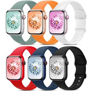 lot 39612 image: Sport Bands Compatible with Apple Watch Band 38mm 40mm 41mm 42mm 44mm 45mm 49mm 46mm,Silicone Waterproof Strap for iWatch Apple Watch Series 11 10 9 Ultra 8 7 6 5 4 3 2 1 SE Women Men 5 pack