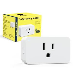 lot 39613 image: Minoston Z-Wave Plug, 800 Smart Plug, Built-in Repeater Range Extender, 1300FT LR Range, Z-Wave Hub Required, Zwave Outlet Compatible with SmartThings, Hubitat, Vera, ETL Listed MP31Z