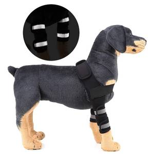 lot 39626 image: SELMAI Reflective Dog Shoulder Brace Front Leg Brace Canine Elbow Protector Extra Supportive Joint Wrap Arthritis Loss of Stability Helps Wounds Healing Prevents Injuries Sprains Black M