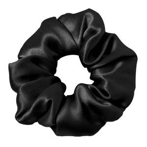 lot 39628 image: LILYSILK Silk Hair Scrunchies for Frizz&Breakage Prevention, 100% Mulberry Silk Hair Ties No Damage, Elastic Silk ponytail Holders, 1Pc, Black