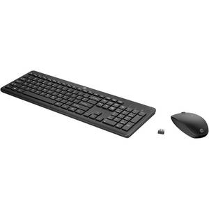 lot 48306 image: HP Wireless Keyboard and Mouse Combo - Full Size Membrane Chiclet Style Keyboard, 3-Zone Layout, 2.4GHz Wireless Connection, Compatible with PC, Mac