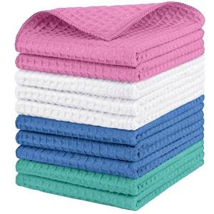 lot 48311 image: HOMEXCEL Multicolor Waffle Washcloths Towels 10 Pack, Premium Microfiber Face Towels, Ultra Soft, Lightweight Highly Absorbent Quick Dry Washcloths for Bathroom, Gym, Shower 12 x 12 Inch