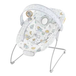 lot 111437 image: Baby Bouncer, Infants Bouncy Seat with Music and Vibrations,Portable Baby Rocker for Newborns Indoor Outdoor Use 0-6 Months Up to 20 lbs
