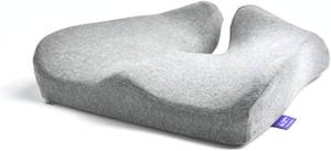 lot 111447 image: C CUSHION LAB Patented Pressure Relief Seat Cushion for Long Sitting Hours on OfficeHome Chair, Car, Wheelchair - Extra-Dense Memory Foam for Hip, Tailbone, Coccyx, Sciatica - Light Grey