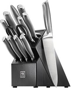lot 211252 image: Retails for $151 HENCKELS J.A International Modernist 13-pc Knife Block Set, Black