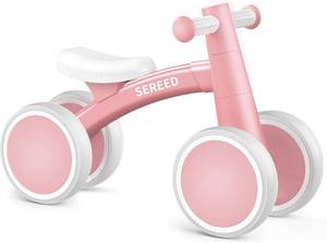 lot 311190 image: SEREED Baby Balance Bike for 1 Year Old Boys Girls 12-24 Month Toddler Balance Bike, 4 Wheels Toddler First Bike, First Birthday Gifts