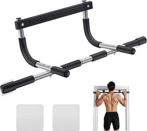 lot 311206 image: Ally Peaks Pull Up Bar for Doorway  Thickened Steel Max Limit 440 lbs Upper Body Fitness Workout Bar Multi-Grip Strength for Doorway  Indoor Chin-Up Bar Fitness Trainer for Home Gym Portable