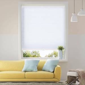 lot 411166 image: Cordless Light Filtering Cellular Shades Blinds Single Cell Shades for Windows, 34 W by 64 H, White(Light Filtering)