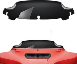 lot 411167 image: Amazicha Black 4.5 Wave Windshield Windscreen Compatible for Harley Davidson Touring Electra Glide Street Glide 2014 2015 2016 2017 2018 2019 2020 2021 2022 2023