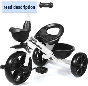 lot 311187 image: KRIDDO Kids Tricycles for 2-4 Year Olds, Toddler Trike Gift for 24 Months to 4 Years, White