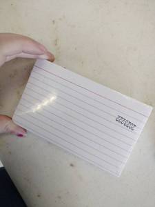 lot 20053 image: 3x5 In. Index Cards - 8 Packs