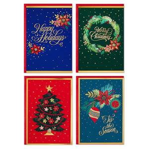 lot 20112 image: Hallmark Festive Foil Boxed Christmas Cards Assortment, Multicolor