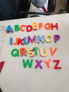lot 20113 image: Alphabet Fridge Magnets