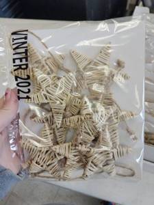 lot 20156 image: IKEA Vinter Woven Ornaments - 10 Pcs - 4 Pack