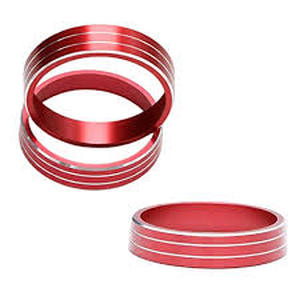 lot 20007 image: Car Interior Trim Fitting Aluminum alloy Decals Accessories Air Conditioning Button Ring