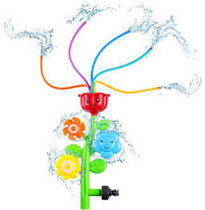 lot 20196 image: FiGoal Kids Sprinkler Outdoor Water Activity Spray Sprinkler for Toddlers Boys and Girls-Spinning Spray Sprinkler for Backyard Splash Games Courtyard Swirl Water Game for Summer (Flower Shape)