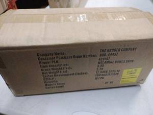lot 2023 image: Kroger Melamine Bowls - 18 Pk