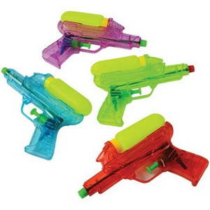 lot 2041 image: US Toy GS850 Transparent Squirt Guns with Tank - Pack of 2