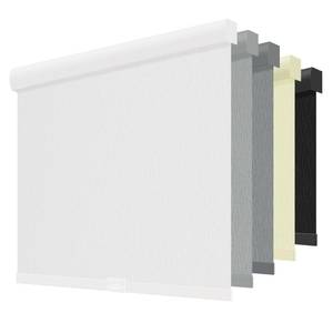 lot 2070 image: ChrisDowa Cordless Blackout Roller Shades for Windows, Striped Free-Stop Window Blinds with Privacy, Thermal Insulated Window Shades for Home, Office and Door. Black, 36 W x 72 H